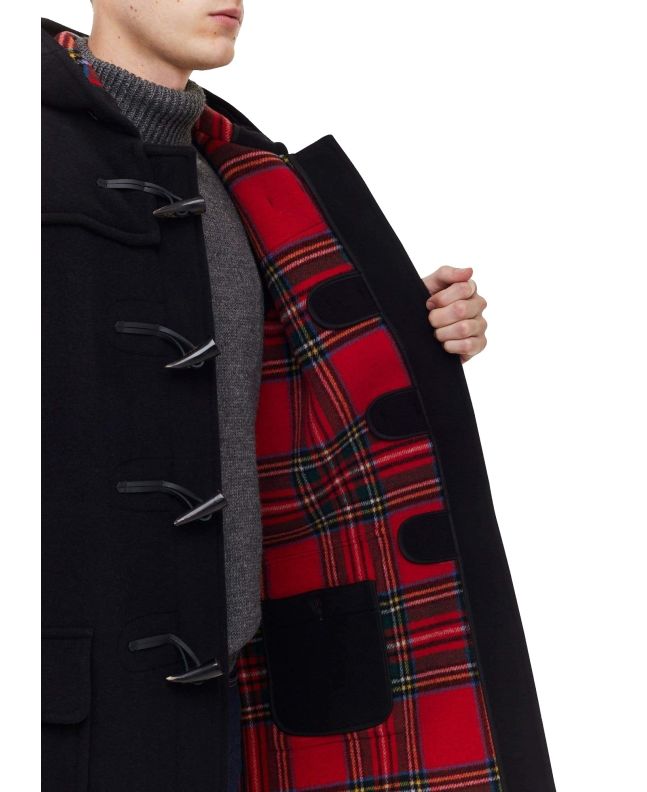 Spezial Madrid Gloverall Morris Duffle Coat Black Stewart
