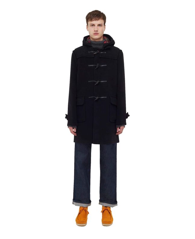 Spezial Madrid Gloverall Morris Duffle Coat Black Stewart