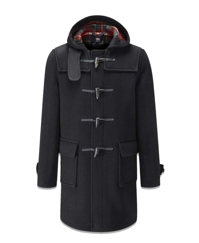 spezial madrid Gloverall Morris Duffle Coat Black Stewart