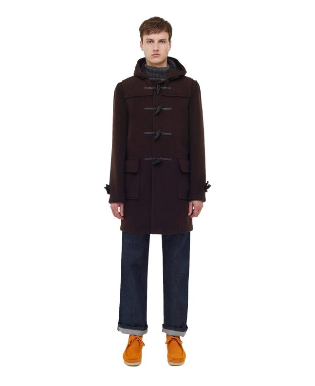 Spezial Madrid Gloverall Morris Duffle Coat Brown Tartan