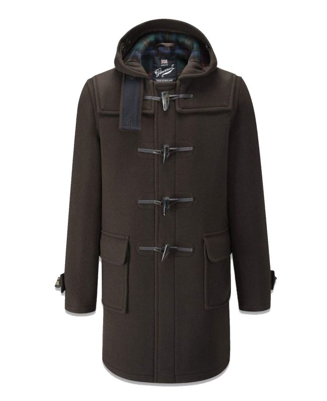spezial madrid Gloverall Morris Duffle Coat Brown Tartan