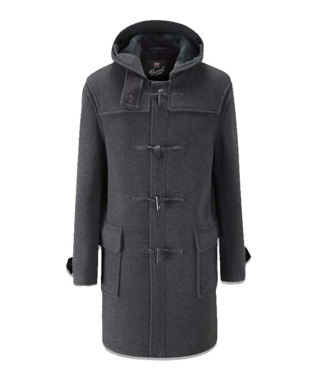 spezial madrid Gloverall Morris Duffle Coat Grey Black Watch