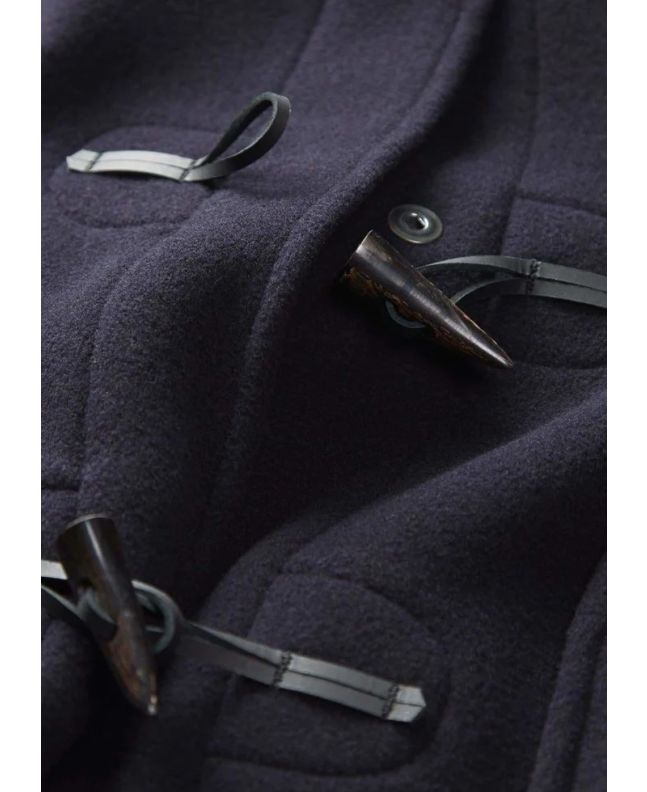 Spezial Madrid Gloverall Morris Duffle Coat Navy Royal Stewart