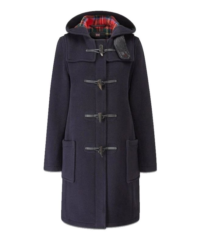 spezial madrid Gloverall Morris Duffle Coat Navy Royal Stewart