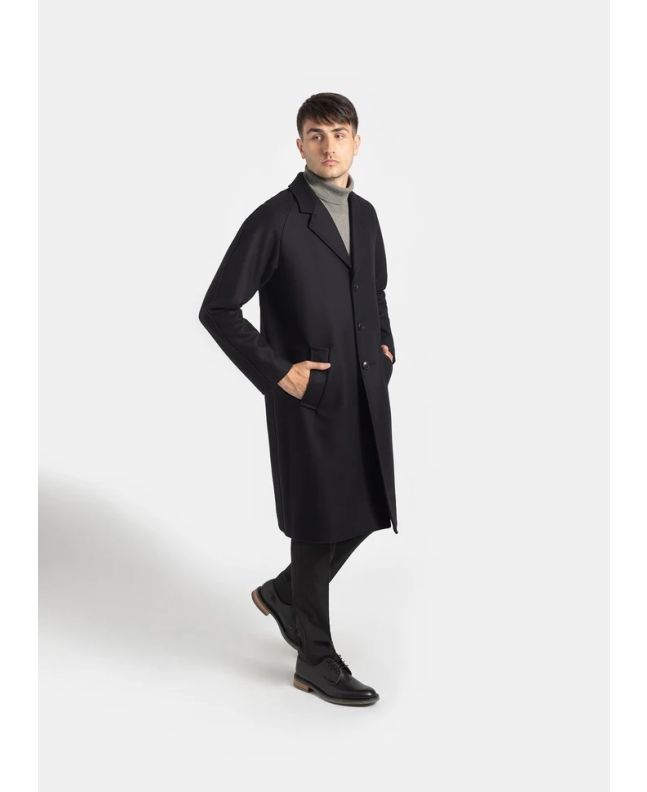 Spezial Madrid Gloverall New Chesterfield Refined Overcoat Navy