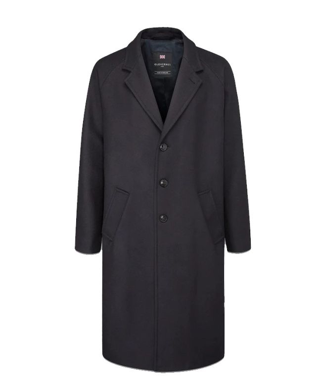 spezial madrid Gloverall New Chesterfield Refined Overcoat Navy