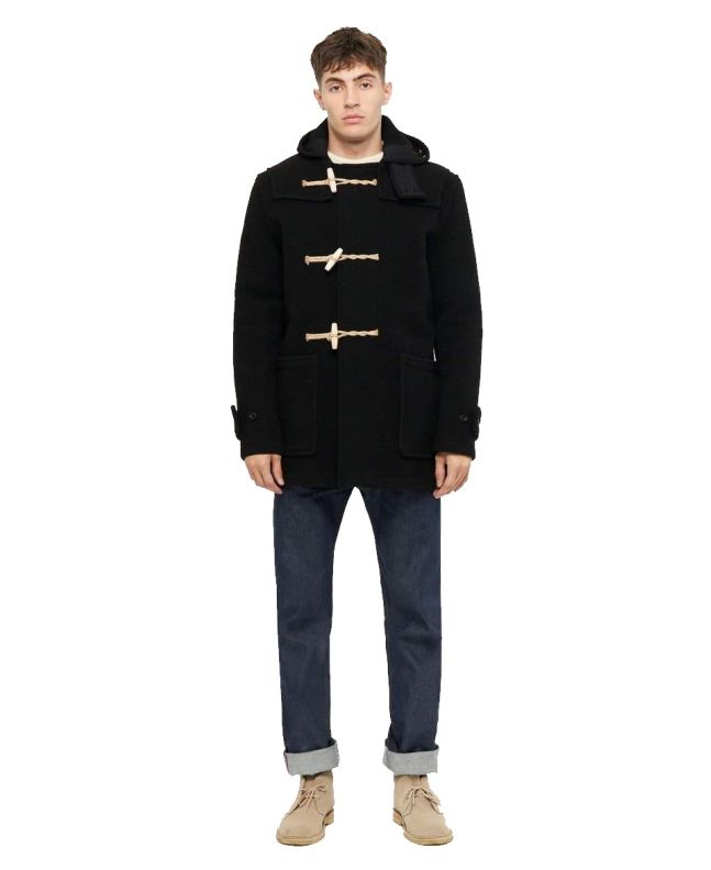 Spezial Madrid Gloverall Original Mid Monty Duffle Coat Black