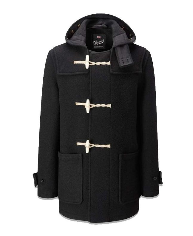 Spezial Madrid Gloverall Original Mid Monty Duffle Coat Black