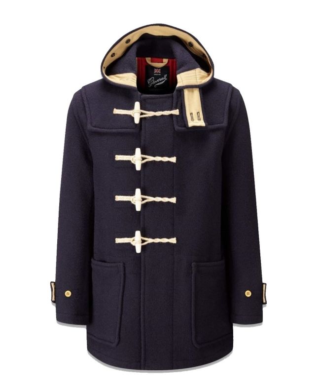 spezial madrid Gloverall Union Jack Mid Monty Duffle Coat Navy