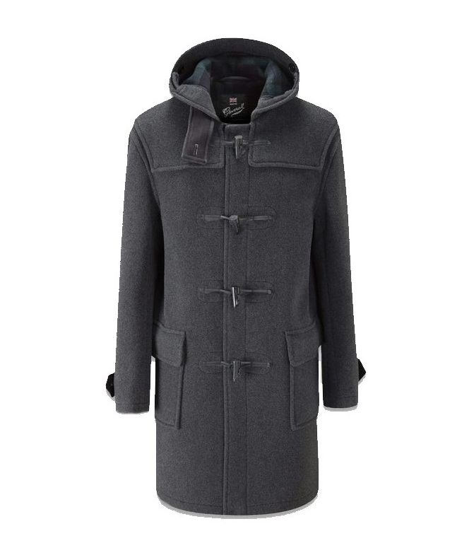 spezial madrid Gloverall Women's Original Duffle Coat CT Grey Black Watch