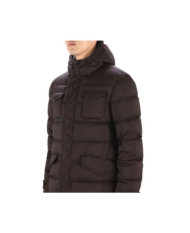 Spezial Madrid Herno Feather Down Padded Coat Dark Brown