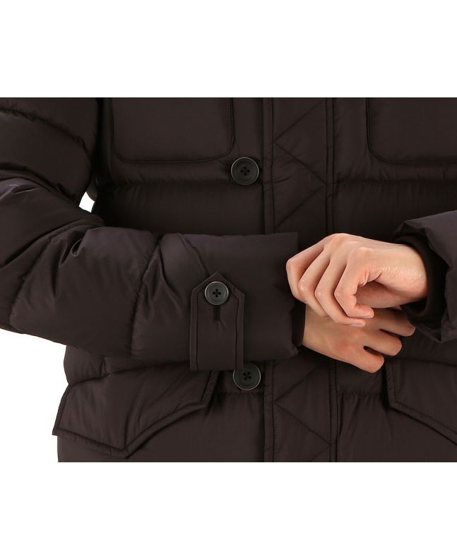 Spezial Madrid Herno Feather Down Padded Coat Dark Brown