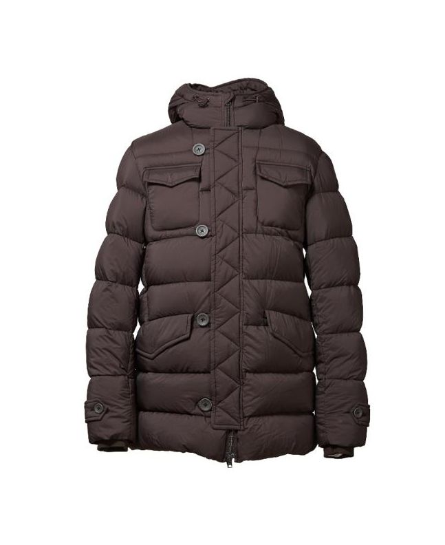 Spezial Madrid Herno Feather Down Padded Coat Dark Brown