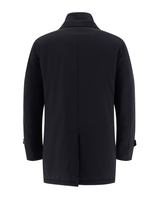 Spezial Madrid Herno Peacoat Washington Trench Coat Blue