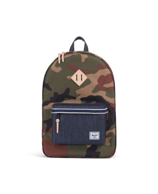 spezial madrid Herschel Heritage Backpack Woodland Camo & Dark Denim