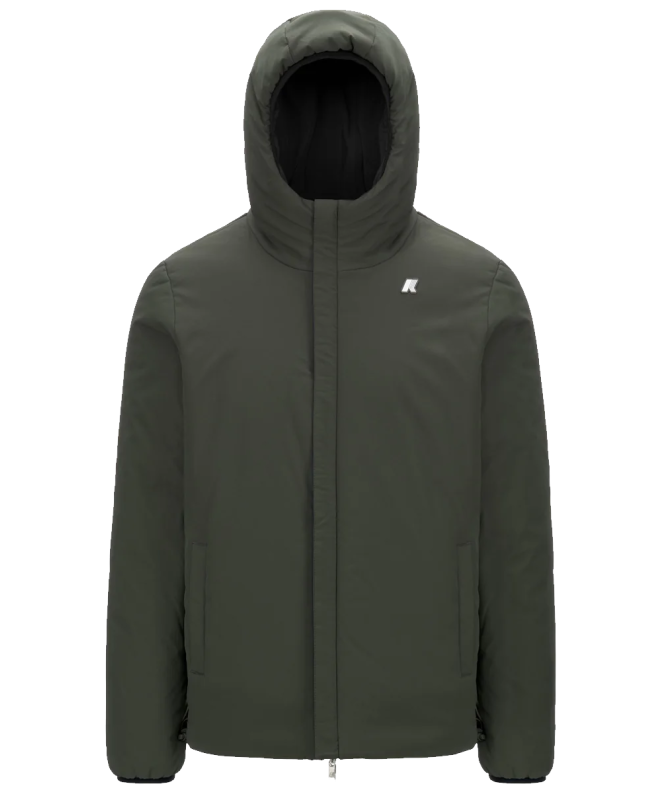 Spezial Madrid K-Way Jack ST Warm Reversible Jacket Black Pure & Green Blackfish