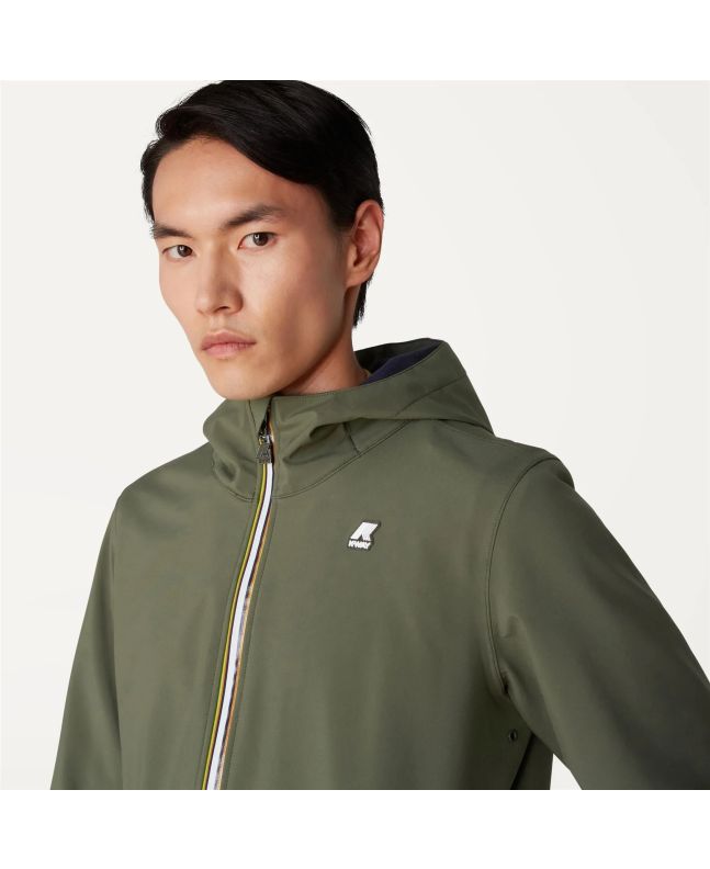 Spezial Madrid K-Way Jacko Bonded Jacket Green Blackish & Blue Depth