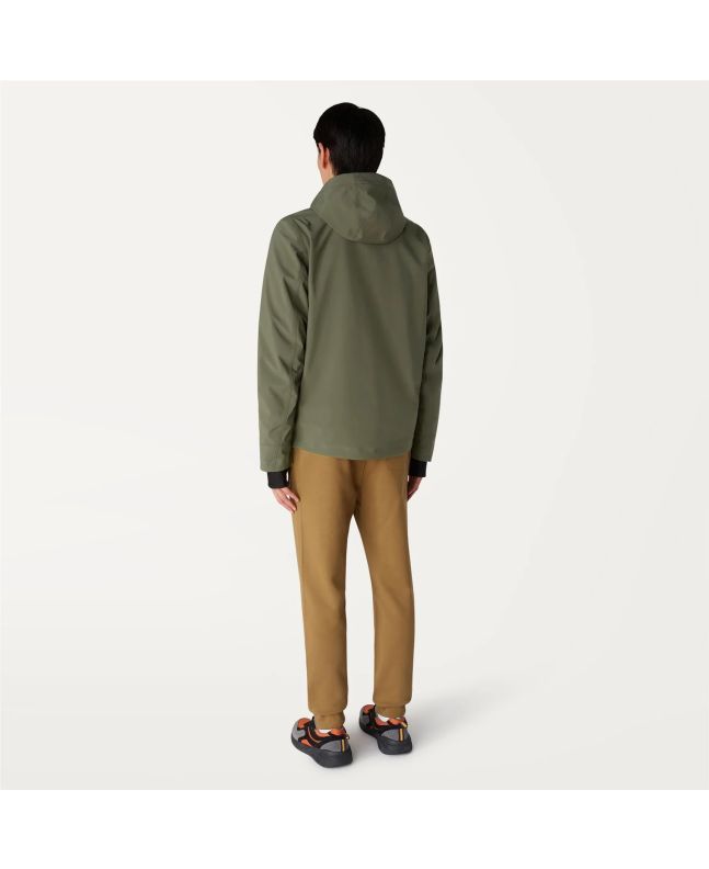 Spezial Madrid K-Way Jacko Bonded Jacket Green Blackish & Blue Depth
