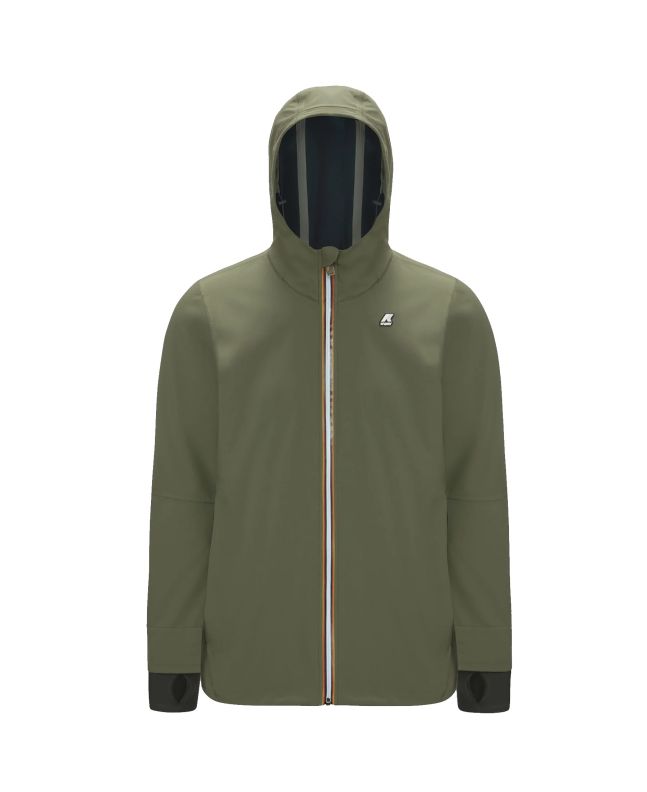 spezial madrid K-Way Jacko Bonded Jacket Green Blackish & Blue Depth