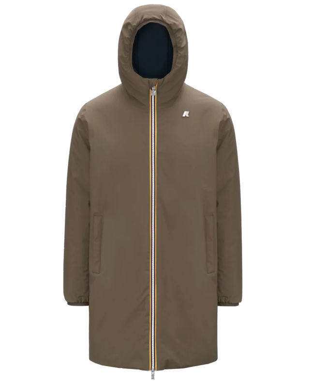 spezial madrid K-Way Jacob ST Warm Reversible Jacket Brown & Blue