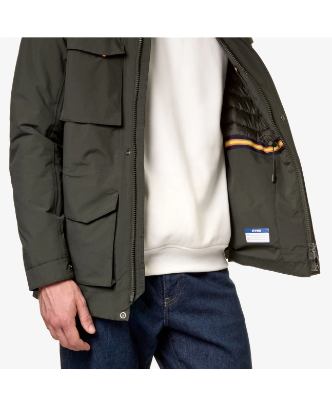 Spezial Madrid K-Way Manphy Thermo Ottoman Jacket Green Blackish