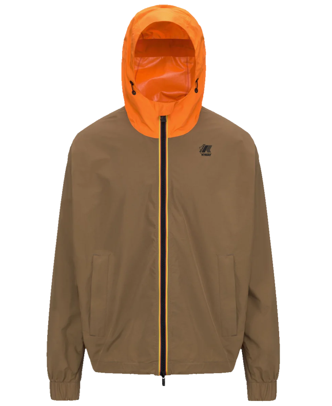 spezial madrid K-Way Mile 2.1 Amiable Diemme Jacket Brown Corda & Orange