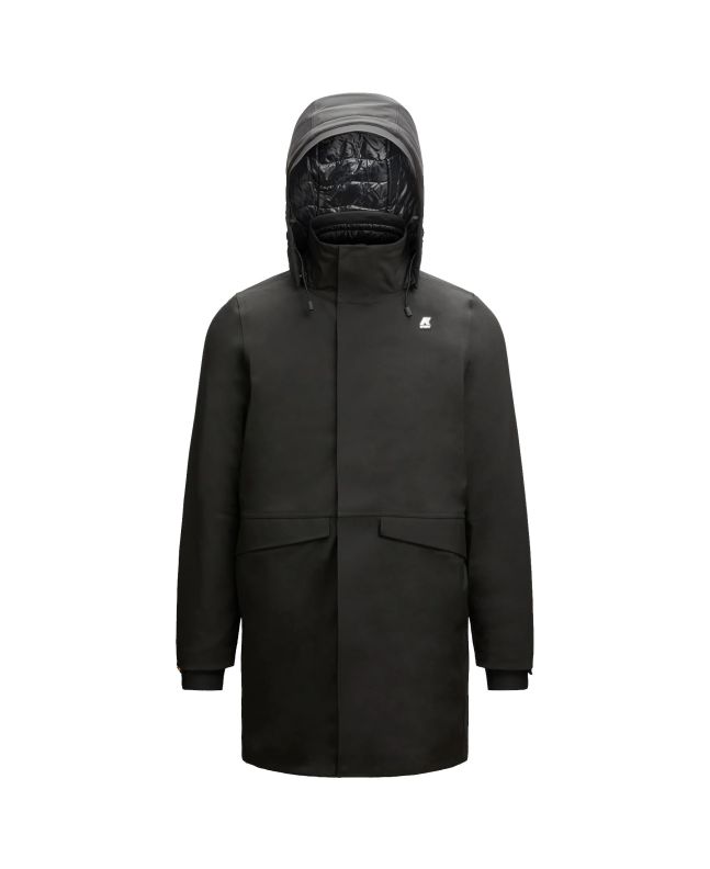 spezial madrid K-Way Thomal Bonded Padded Parka Black Pure