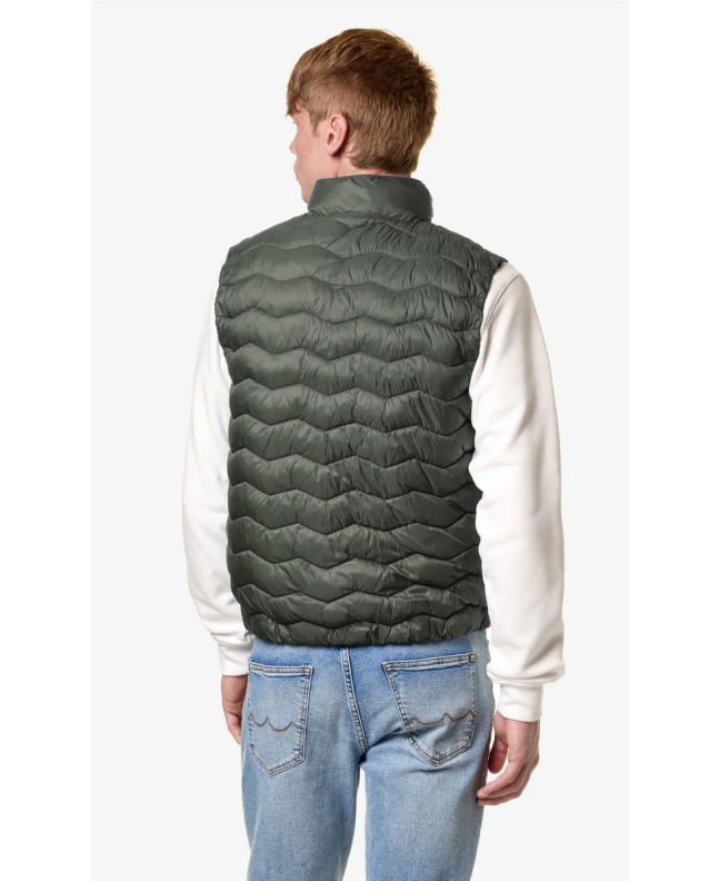 Spezial Madrid K-Way Valen Quilted Warm Vest Green Blackfish