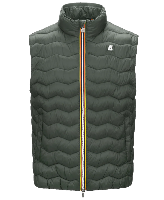spezial madrid K-Way Valen Quilted Warm Vest Green Blackfish