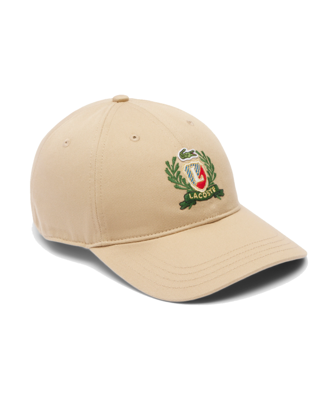 spezial madrid Lacoste Adjustable Embroidered Twill Cap Beige