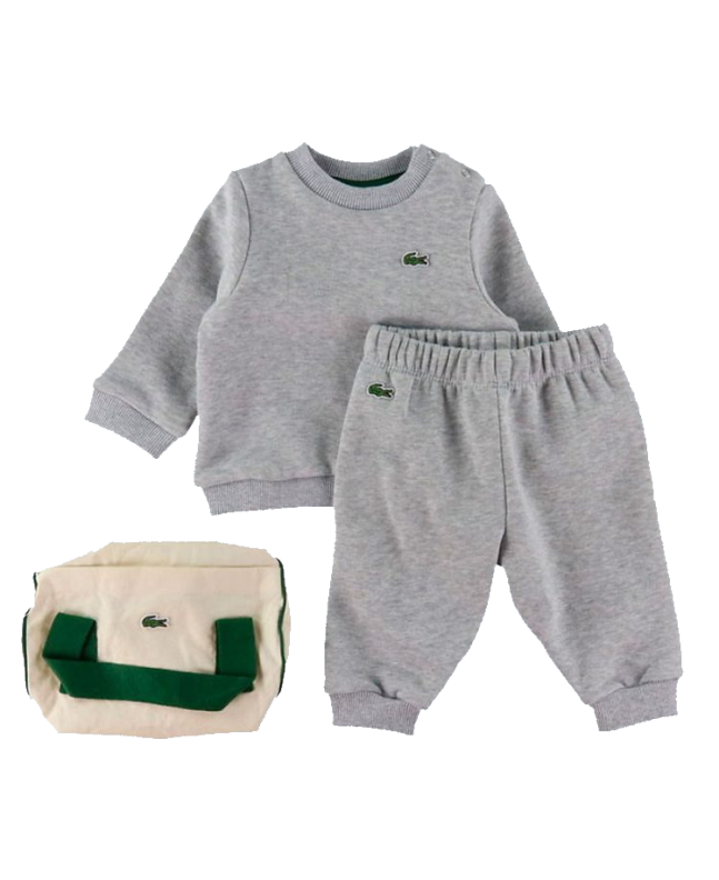 spezial madrid Lacoste Baby Tracksuit Ecological Cotton Grey