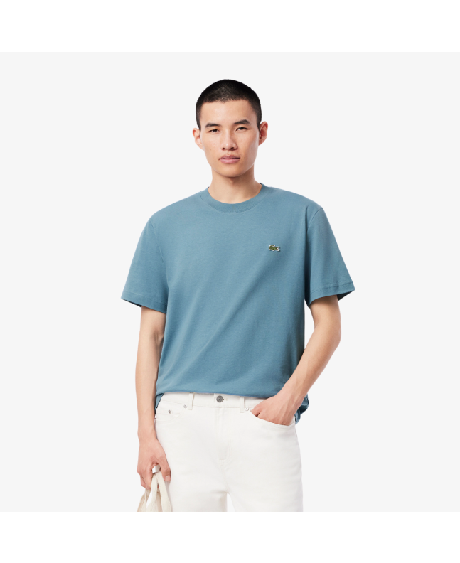 Spezial Madrid Lacoste Classic Fit Cotton Knit Tee Blue