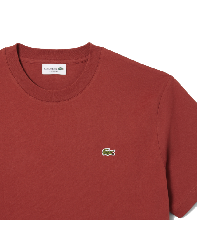 Spezial Madrid Lacoste Classic Fit Cotton Knit Tee Brown