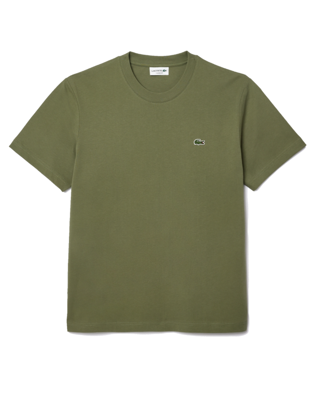 spezial madrid Lacoste Classic Fit Cotton Knit Tee Khaki Green