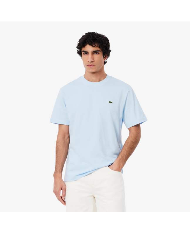 Spezial Madrid Lacoste Classic Fit Cotton Knit Tee Light Blue