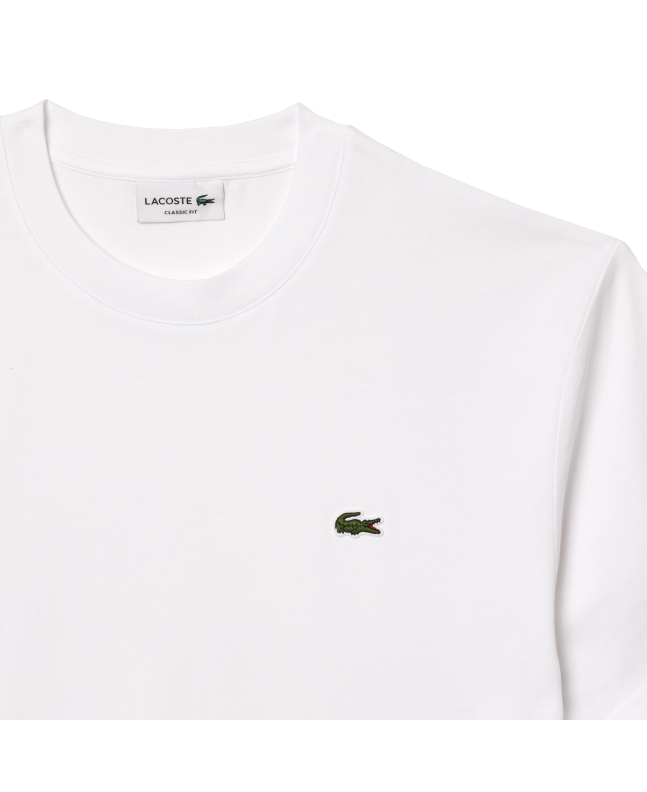 Spezial Madrid Lacoste Classic Fit Cotton Knit Tee White
