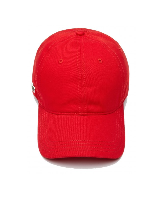 Spezial Madrid Lacoste Contrast Strap Cotton Cap Red