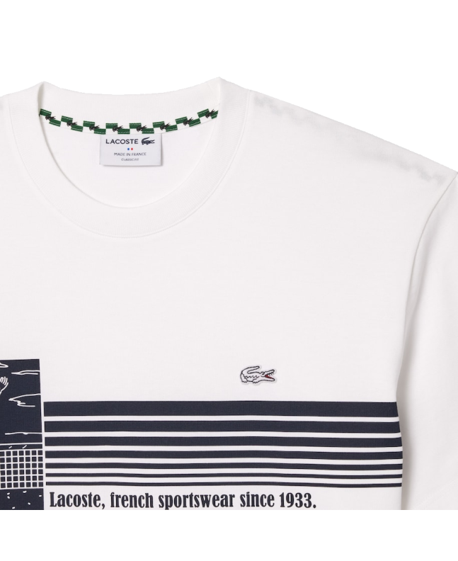 Spezial Madrid Lacoste French Made Tennis Print White
