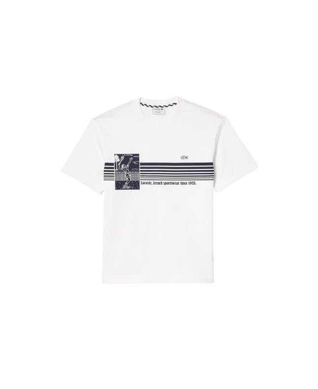 spezial madrid Lacoste French Made Tennis Print White