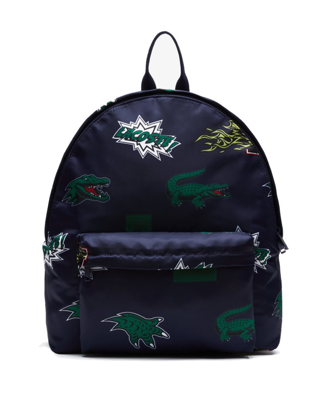 spezial madrid Lacoste Holiday Backpack Comic Print Navy
