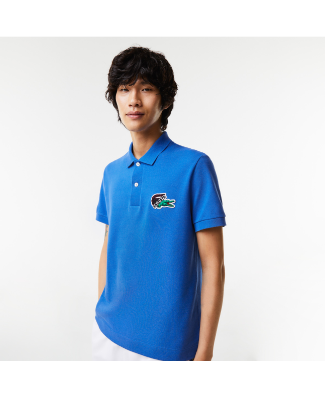 Spezial Madrid Lacoste Holiday Polo Shirt Organic Cotton Piqué Blue