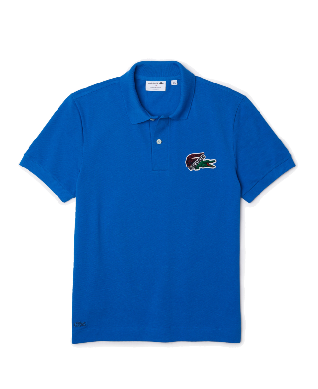 spezial madrid Lacoste Holiday Polo Shirt Organic Cotton Piqué Blue
