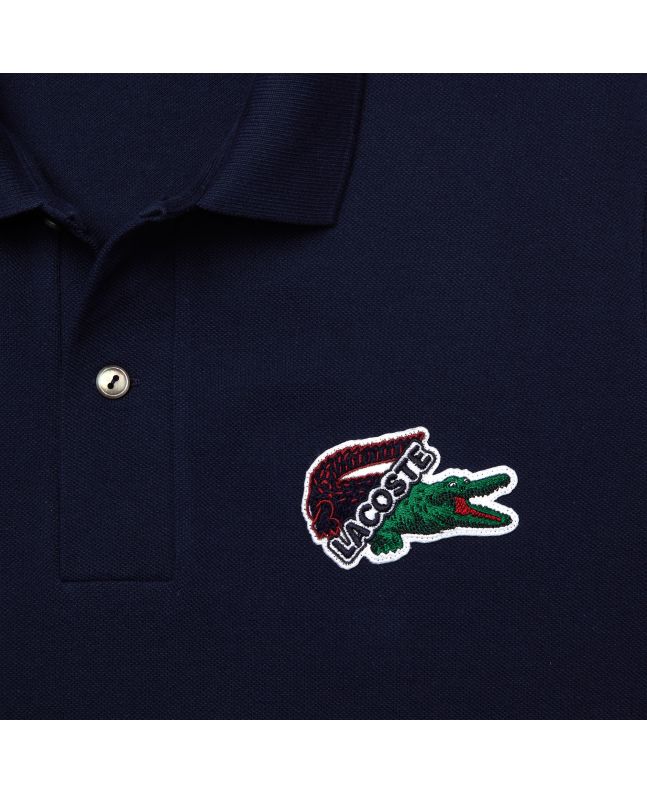 Spezial Madrid Lacoste Holiday Polo Shirt Organic Cotton Piqué Dark Navy