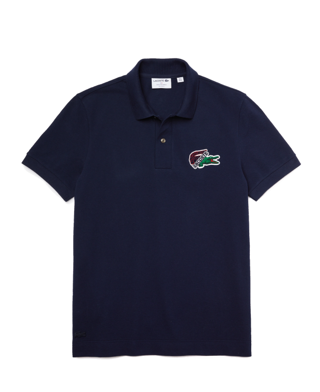 spezial madrid Lacoste Holiday Polo Shirt Organic Cotton Piqué Dark Navy