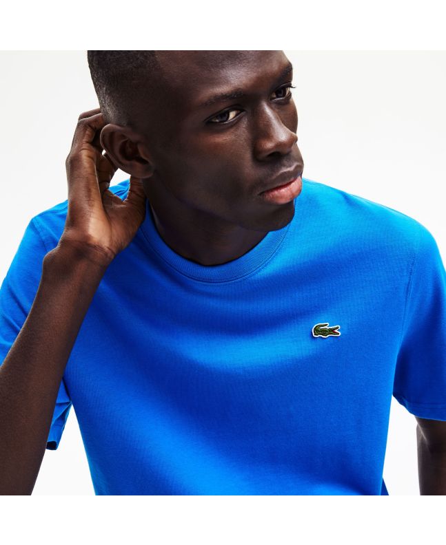 Spezial Madrid Lacoste Live Back Print Cotton Tee Blue & White