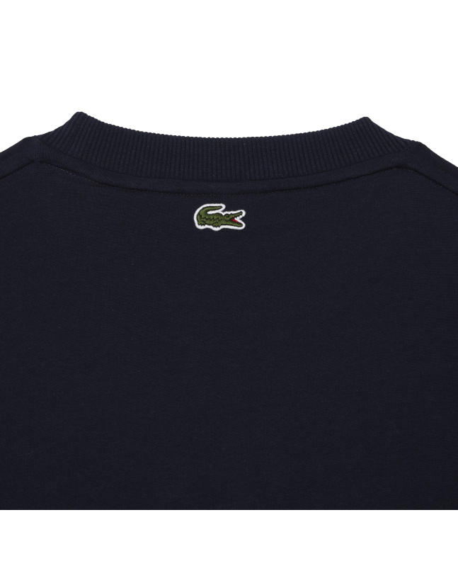 Spezial Madrid Lacoste Loose Fit Tennis Print Tee Navy