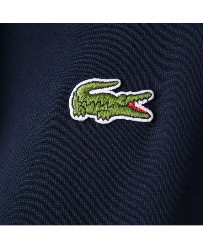Spezial Madrid Lacoste "Made In France" Organic Cotton Fleece Hoodie Navy Blue