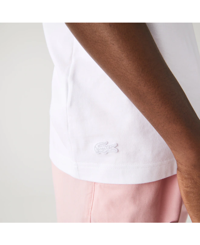 Spezial Madrid Lacoste "Made In France" Organic Cotton Tee Navy White
