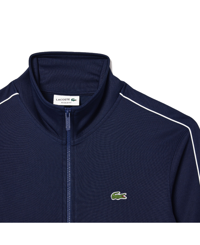 Spezial Madrid Lacoste Original Paris Pique Track Jacket Navy Blue