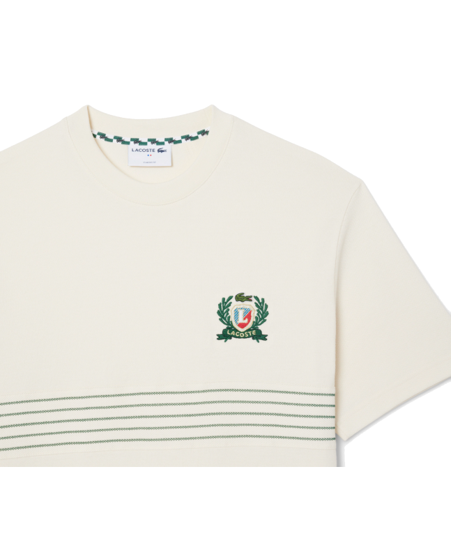 Spezial Madrid Lacoste Piqué Embroidered Badge Off White